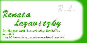 renata lazavitzky business card